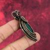 Faceted Zambian Emerald Pendant Copper Wire Wrapped Pendant Handmade Gemstone Pendant Copper Wire Wrap Jewelry Gifts For Her Amazing Pendant