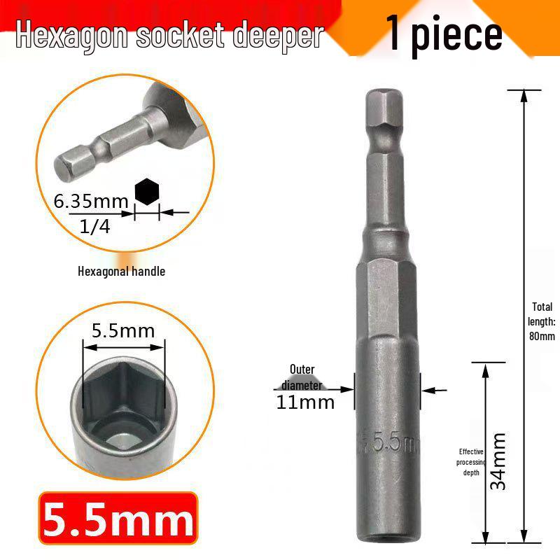 Elektrischer Tiefgangschlüssel 5,5-19mm für Bohrmaschine & Schlagschrauber