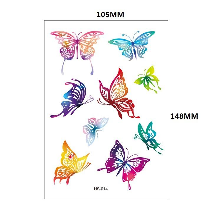 Kinder Tattoos Aufkleber Glitzer Goldstaub Cartoon Schmetterling Regenbogen Insekt Sonnenblume Farbset Niedliche Aufkleber