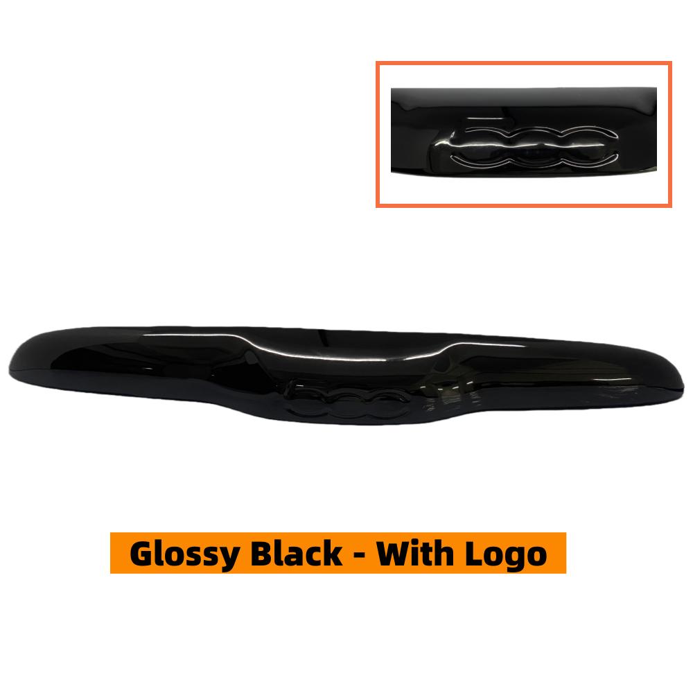 

For Fiat 500 08-23 Abarth 595 2012- Abarth 695 2010- Car Trunk Lid Tailgate Handle Cover Trim Glossy Black/Carbon Look Glossy Black-A