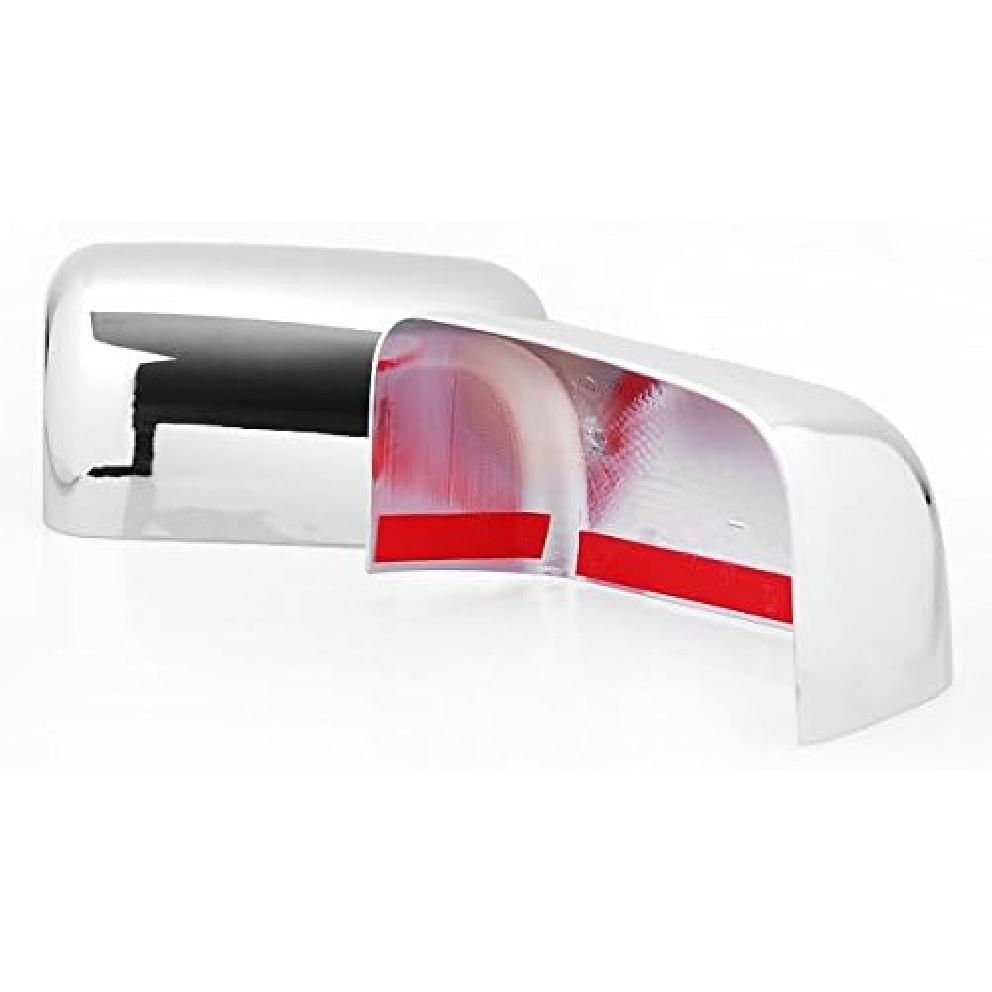 2X Chrome Side Door Half Top Mirror Cover Trim for 2008-2016 Ford F250 F350 F450 F550 Super Duty