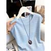Chic Blue Knit Short-Sleeve Women's T-Shirt - Stylish Summer Top