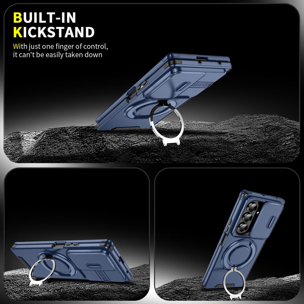 Armor Shockproof Ring Stand Case for Samsung Galaxy Z Fold 7 5G Fold7 Fold6 Fold 6 Zfold7