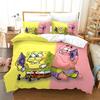 3D Hot Sale Multiple Sizes SpongeBob SquarePants Cartoon Print Bedding Set Adult and Kids Bedding Set Luxury Gifts