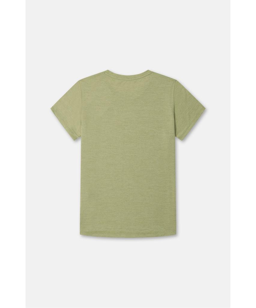 Koolongseupocheu Women'S Moss Dry Basic Round Neck Short Sleeve T-Shirt Jktcm26302Mos