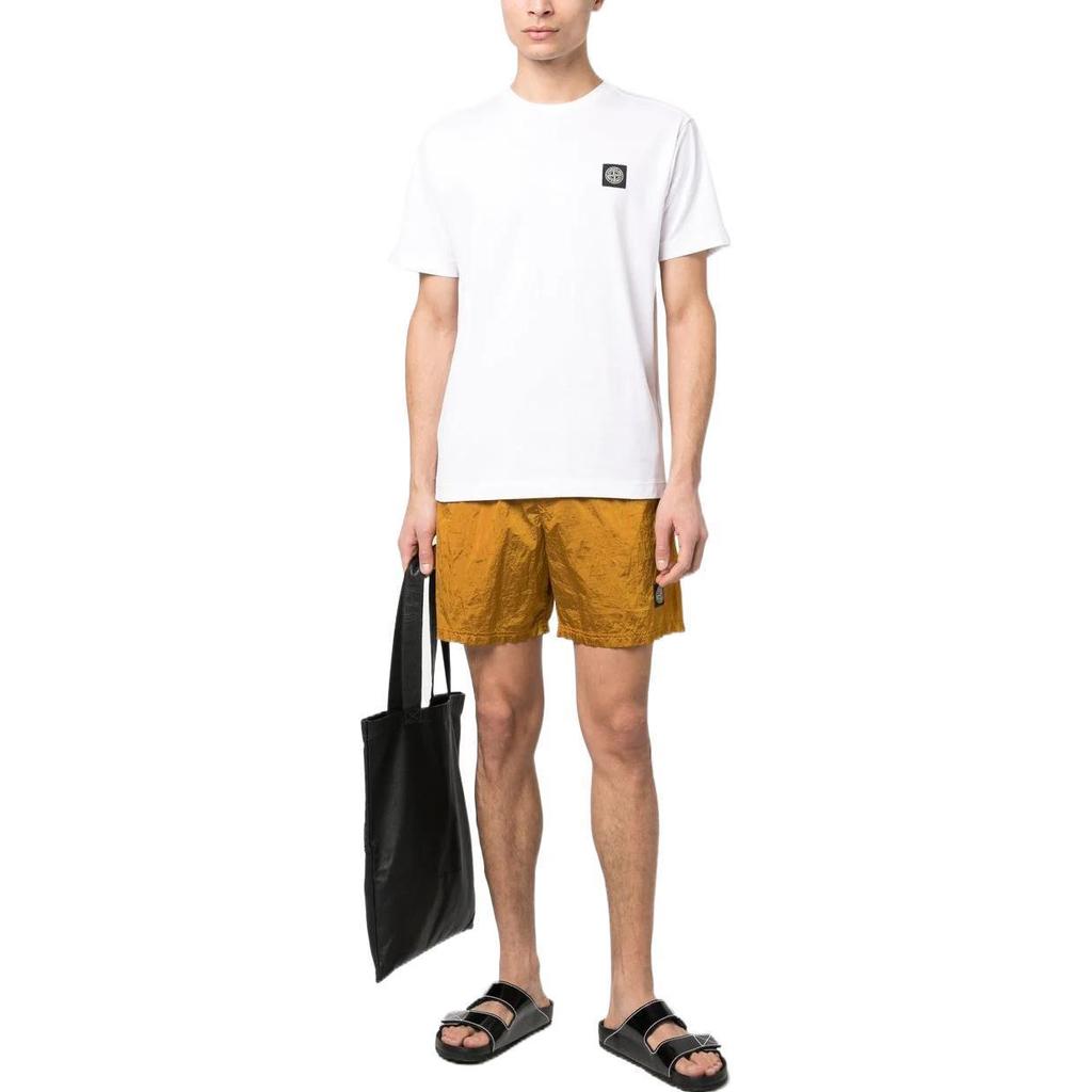 STONE ISLAND Compass Patch Logo Short-Sleeve T-Shirt White Men Tops 101524113-A0001