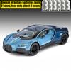 1:24 Tourbillon Supercar Toy Car Model Alloy Diecast Vehicle Miniature Sound & Light Pull Back Collection Gift Children Boy Kids