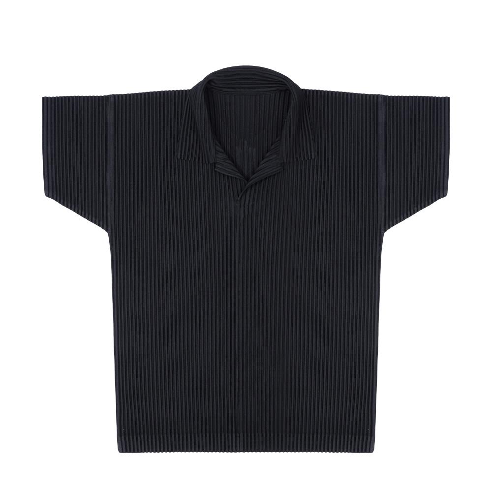 Issey Miyake Men Basic Pleats Polo Short Sleeve Tee Hp67jm530 15