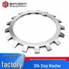 304 Stainless Steel Round Nut Locking Washer, Multi-Tooth Bearing Stop (DIN5406)