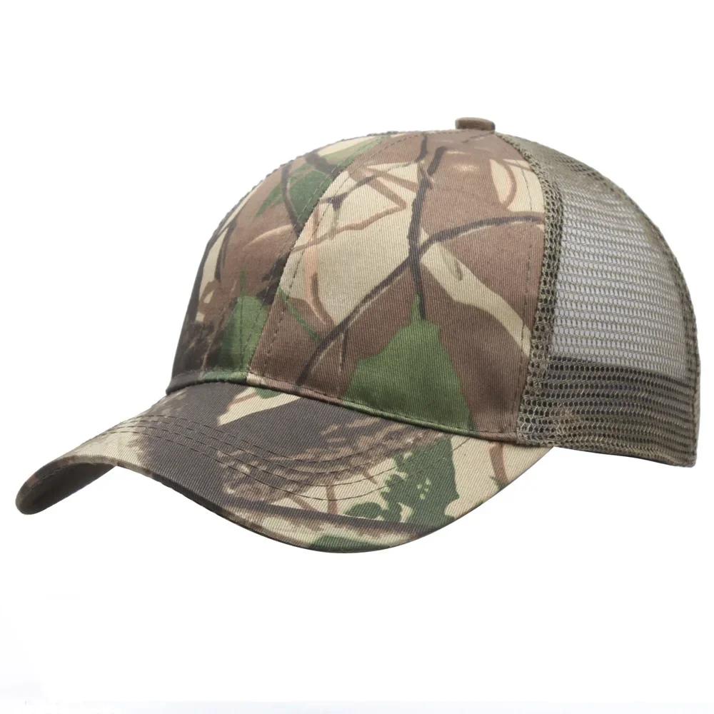 Camouflage Baseball Cap For Men Women Adjustable Mesh Tactical Training Sport Hat Summer Outdoor Sun Hats Camping Hunting Caps