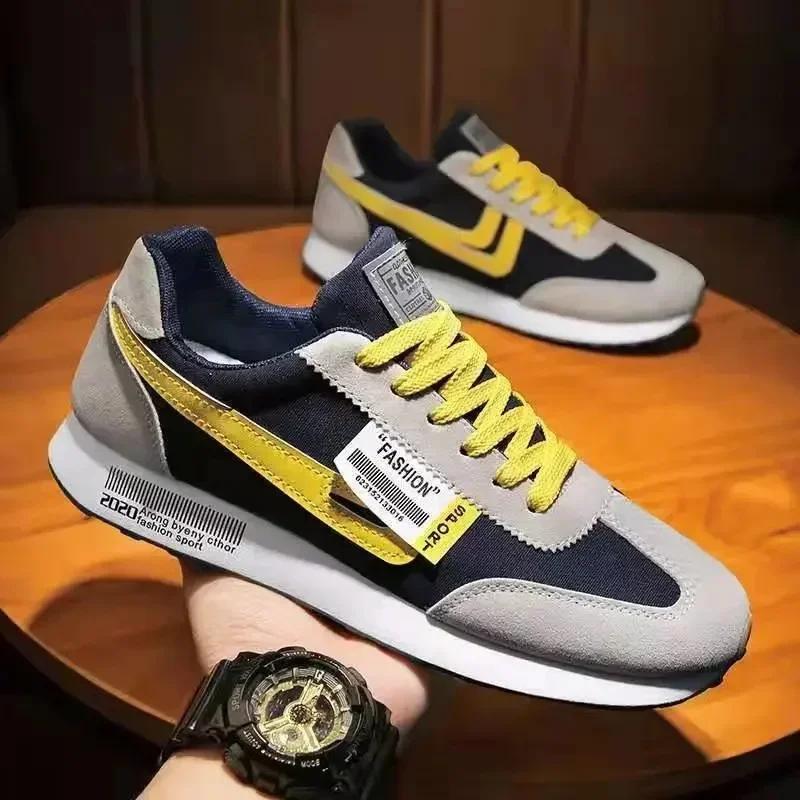 Men Causal Light Fashion Sneakers Man Autumn New Lace-up Flats Outdoors Mesh Breathable Casual Shoes Zapatillas De Hombre for daily use