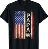 Papaw Grandpa US American Flag Shirt Grandfather Day T-Shirt