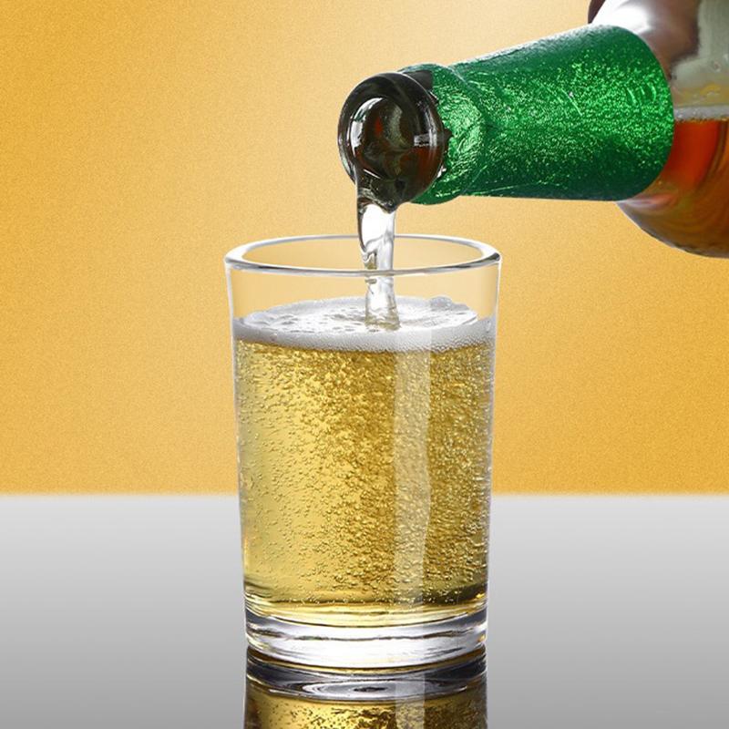 110ml/155ml/285ml Weingläser Dickbodige Kaffeetassen Glatte Wasserflasche Gerade Trinkgläser Transparenter Becher Haushaltsbecher