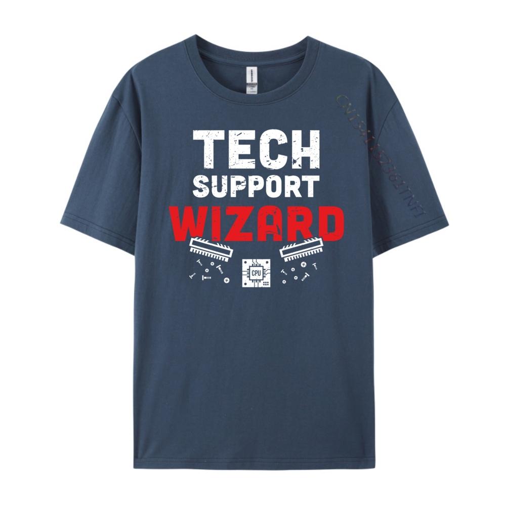 

Tech Support Wizard Helpdesk And Computer Technician Funny Shirts Luxury TShirt Japan Style Illustration 3XL