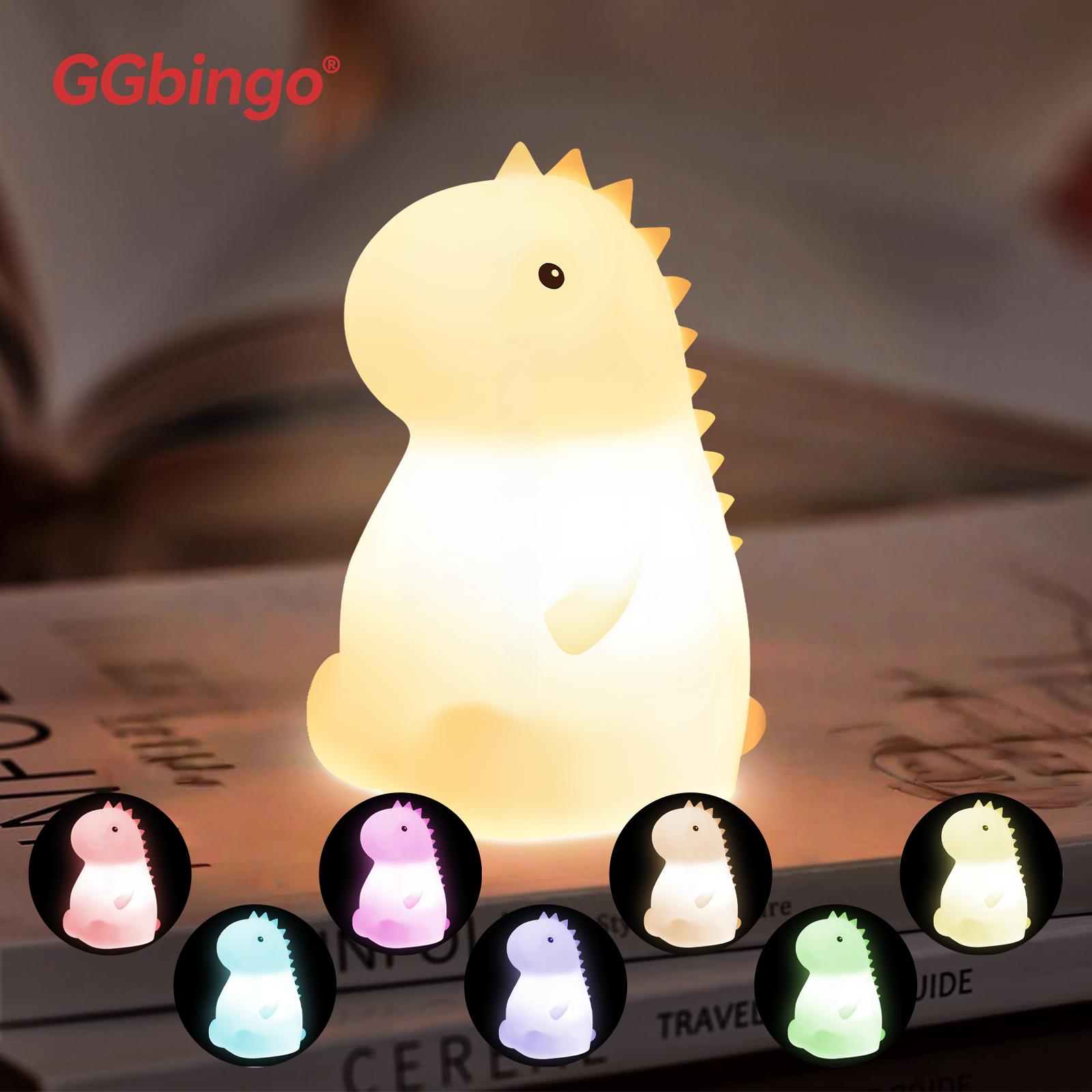 

Cute Pear Night Light 7-Color Dimmable Touch-Controlled Night Light Silicone Stress Reducing Pat Duck Lamp USB Rechargeable