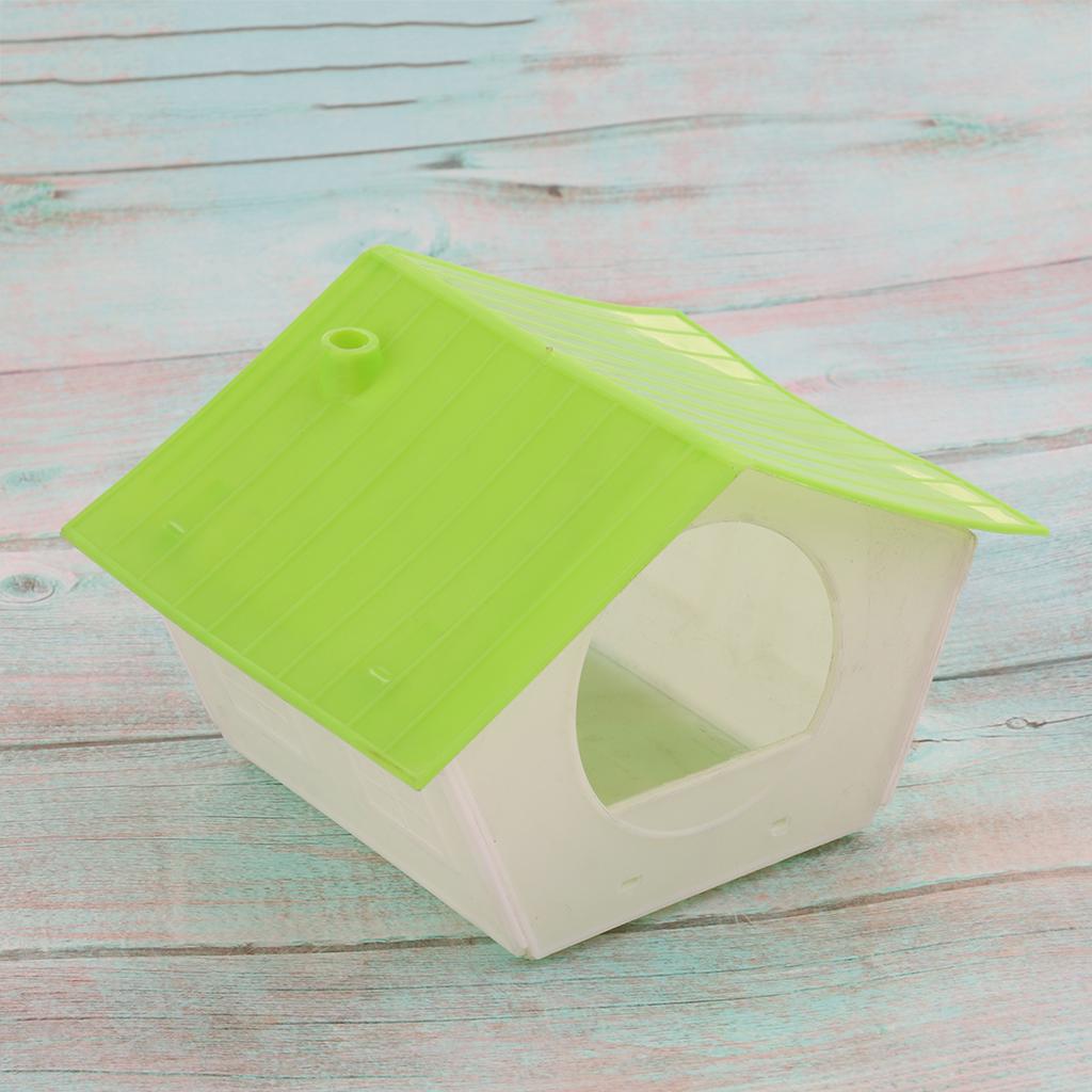 Plastic , Bird House, Bird Hut, Garden Lawn Bird Feeder Cottage S01