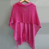 Women Beach Shawl Breathable Fabric Cover-up Shawl with Versatile Tassel Design Weddings Parties Travel Daily