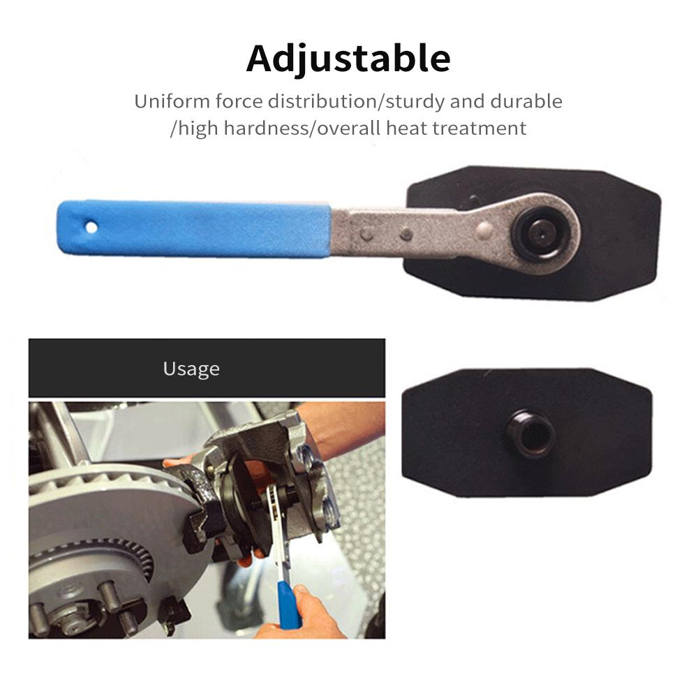 Brake Caliper Press Tool Front and Reverse Quick Ratchet Wrenches 360 Degrees Adjustable Brake Piston