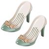 1/2Pcs Soap Box with Convenient Suction Cup High Heels Design Self-Draining Soap Dish Plastic Soap Holder Multi-Functional Organizer