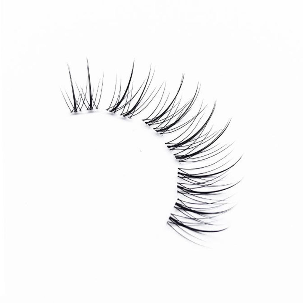 Natural Looking False Eyelashes for Daily Makeup Lightweight Comfortable Black C Curl