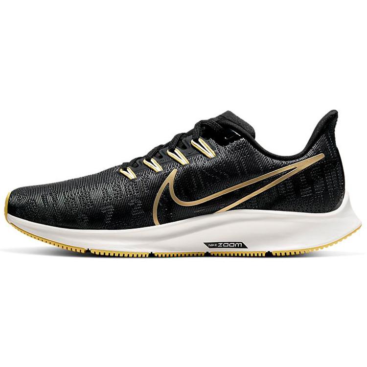 

Nike Air Zoom Pegasus 36 Premium Black Metallic Gold Women s BQ5403-003 38