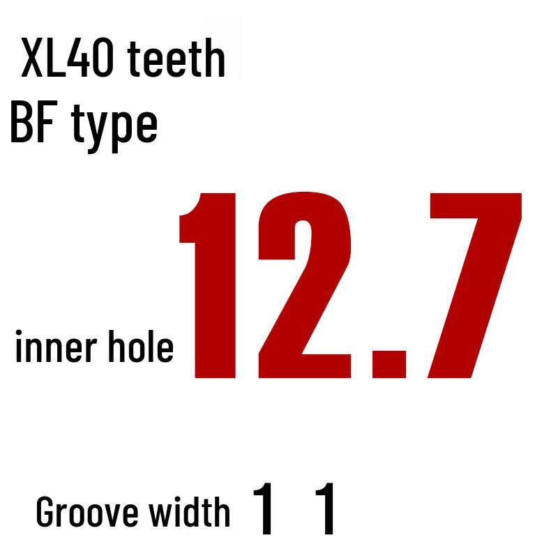 Aluminiumlegierung XL 40-Zahn Synchronriemenscheibe, Bohrungsgrößen: 6-20mm