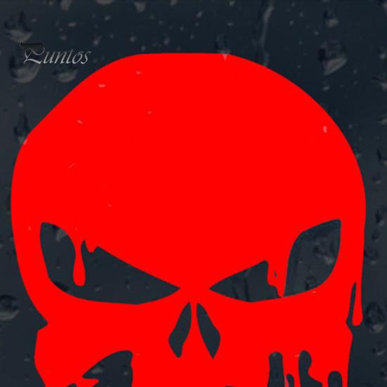 Stickers Car Sticker Self-adhesive Waterproof PET Reflective Material Skull Bloody Design for