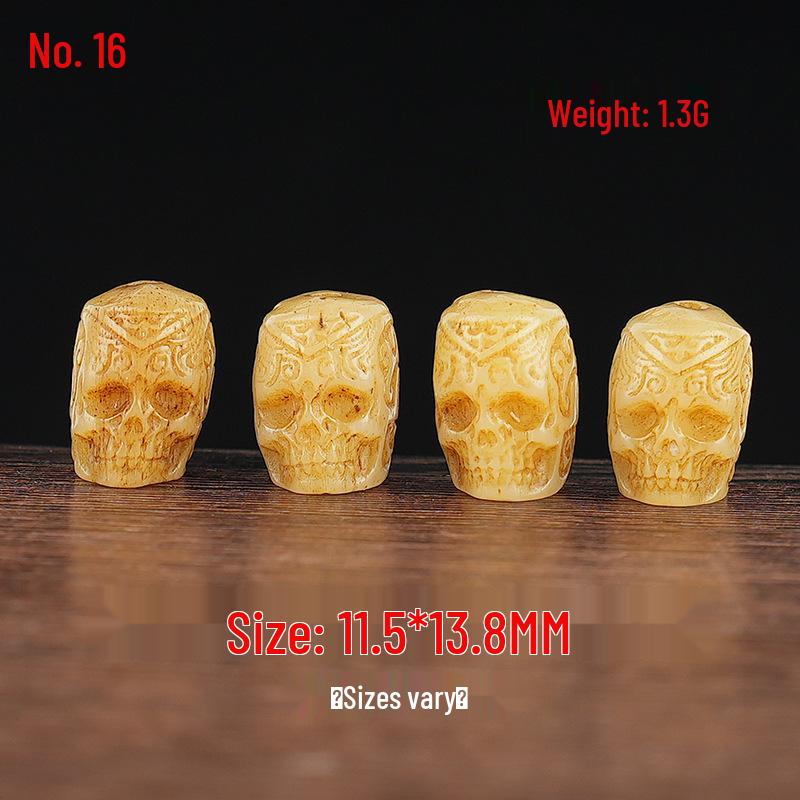 Tibetan Buddhism Pendant Necklace: Cow/Camel Bone Bead DIY Jewelry Accessory