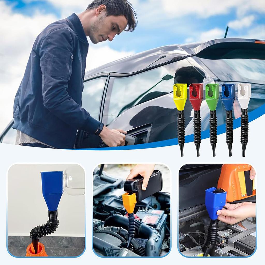 Universeller Trichter mit Klappschnalle für den Haushalt, neuer flexibler Ablasswerkzeug-Schnappverschluss, universelle Klappschnalle für den Haushalt, flexibles Kühlmittel-Kit