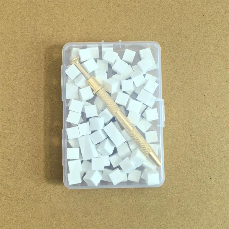 100Pcs Soft Nail Sponges for Omber,Mini Nail Art Sponges,Auras Nails,Omber Nail Brush Gradient Nail Designs Tools