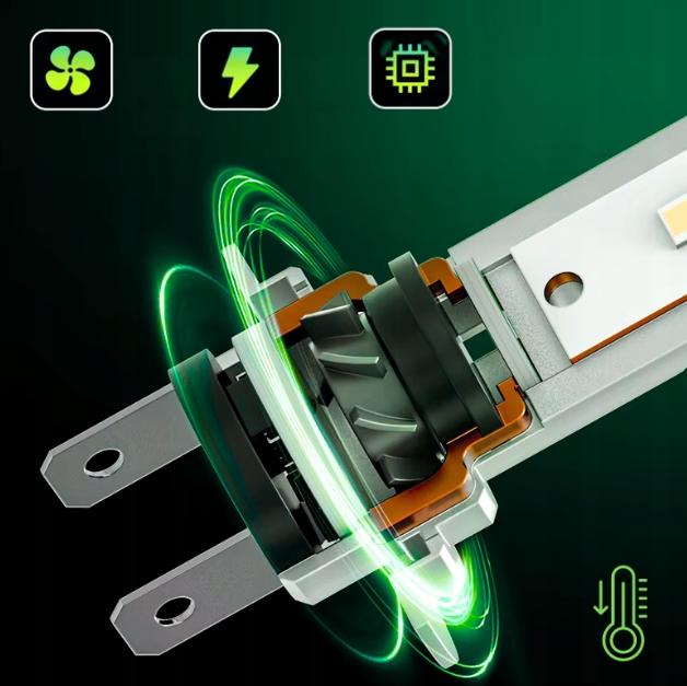 Żarówka H7 Led Do Motocykla Canbus Homologacja Białe 1 Do 1 H7 White Mocne