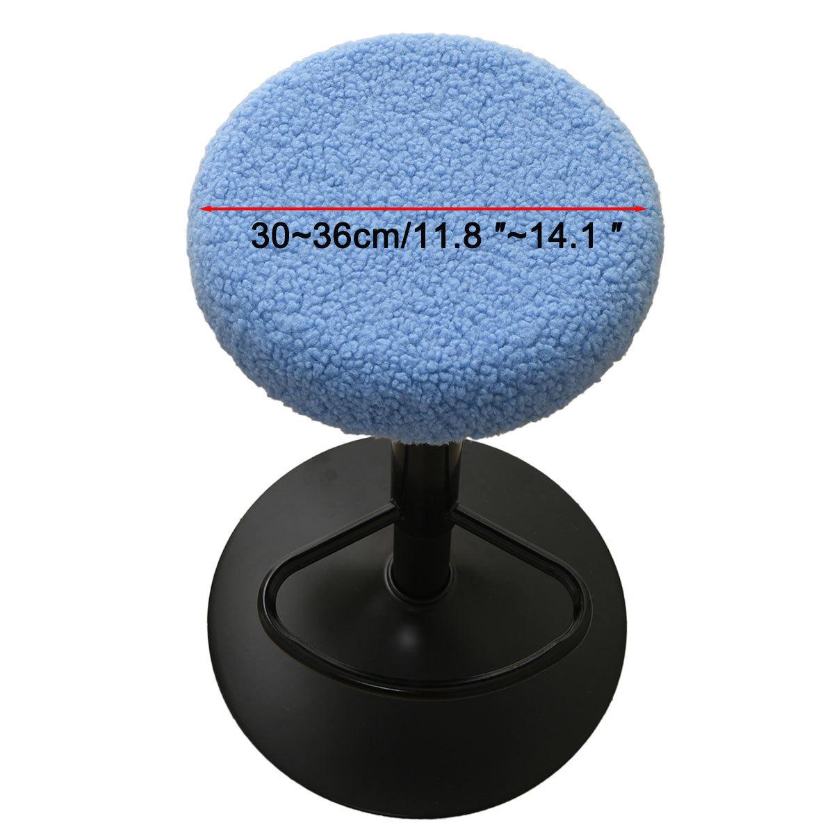 

1/2/4Pcs Round Stool Cover Plush Soft Cushion Seat Cover Machine Washable Bar Stool Protector for Home Bar Kitchen Restaurant 1pc