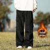 Japanese Cityboy Corduroy Wide-Leg Pants - Men's Plus Size, Thick, Casual, Autumn/Winter