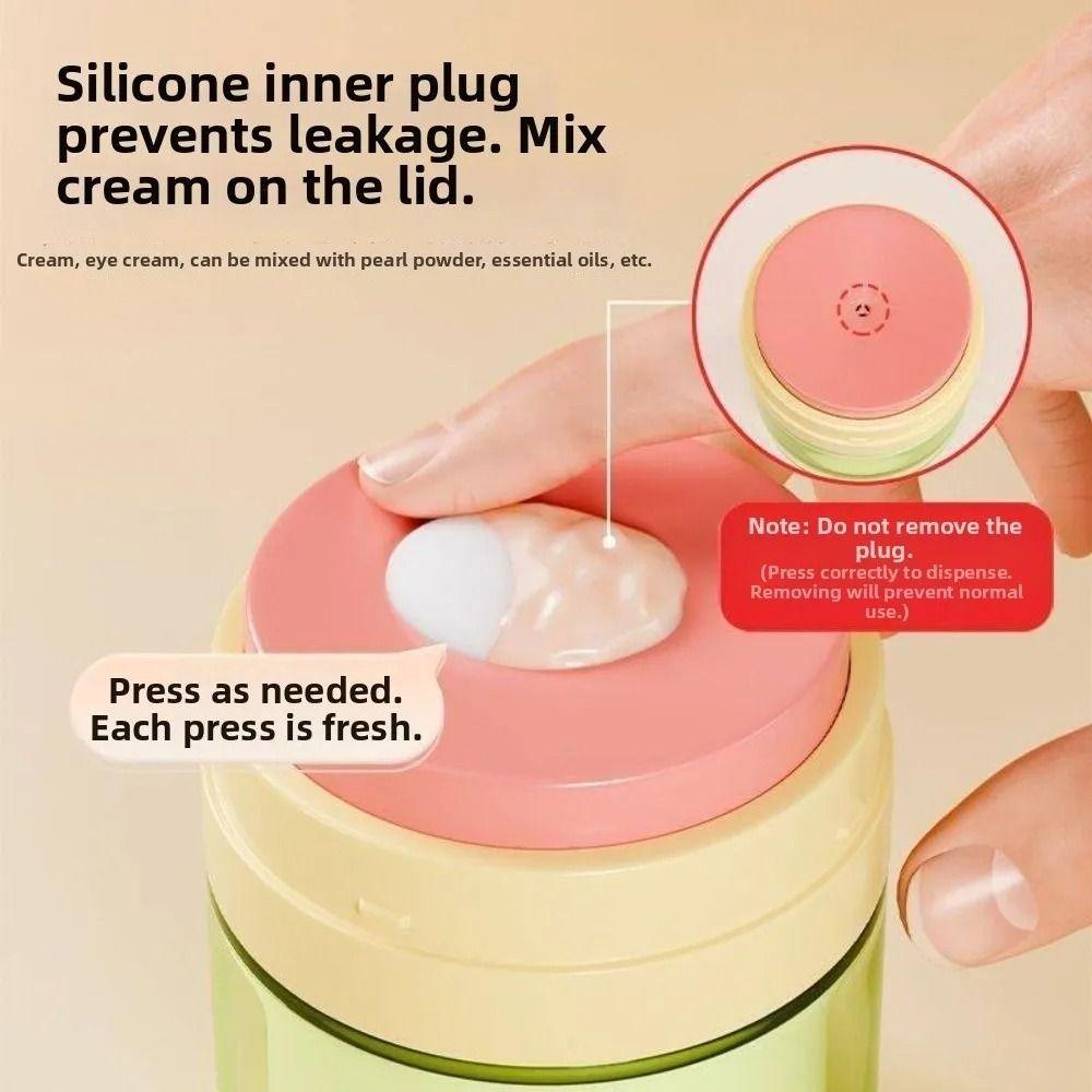 Push Down Mechanism Airless Pump Jar 50ml Capacity Empty Lotion Dispenser Outdoor