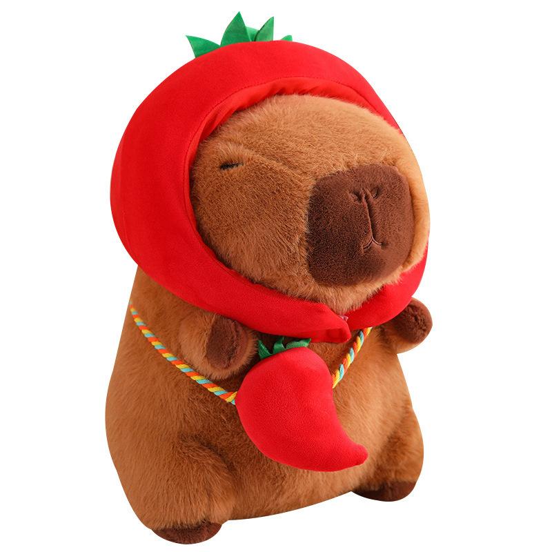 The Same Style Transforms Into A Capybara Doll Cute Vegetable Capybara Kapibara Plush Toy Children'S Birthday Gift