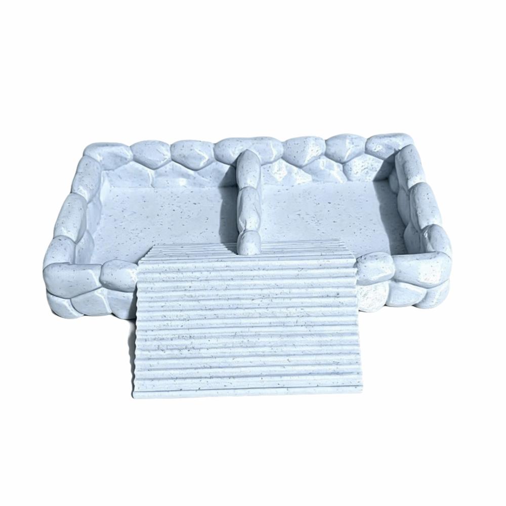 Anti-Drowning Hermit Crab Bath Tub 2-in-1 Reptile Water Basin Small Pet Water Basin Crawling Pet
