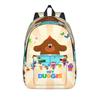 Duggees Cartoon Backpack for Men Women Casual High School Work Daypack  College Canvas Bags Gift
