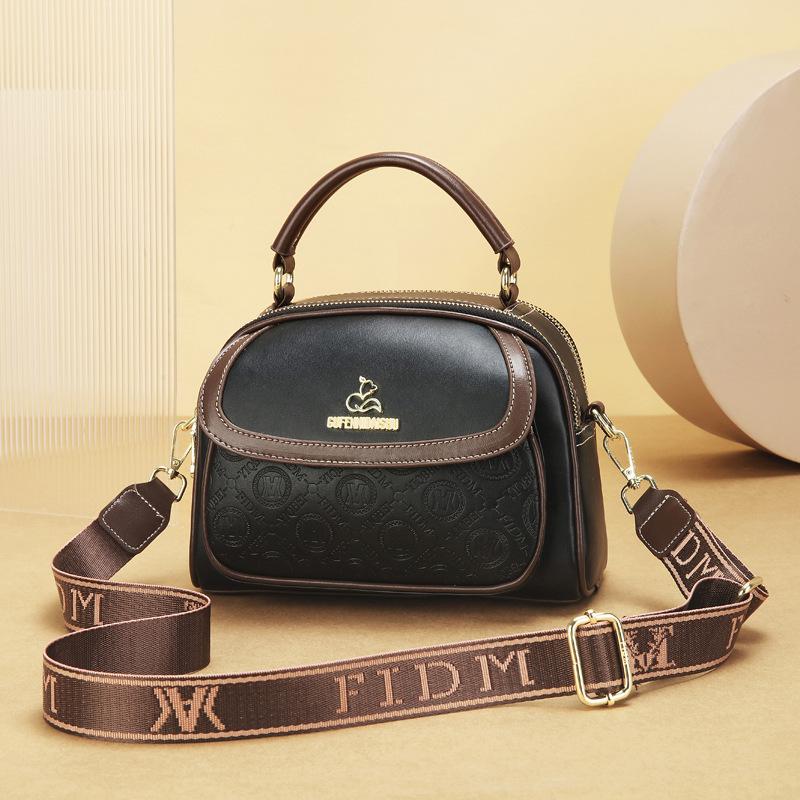 2025 новая текстура легкой роскоши маленькая круглая сумка большая вместимость плечевая сумка кроссбоди женская