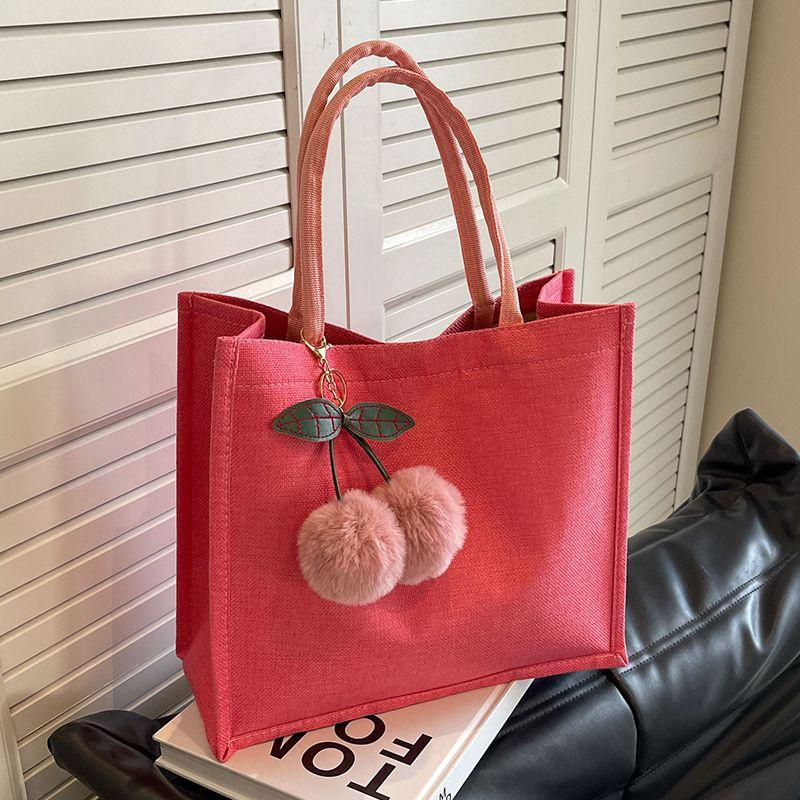 

High School Student 2024 New Arrival Fashion Ins Class Linen Pink + Pink Cherry