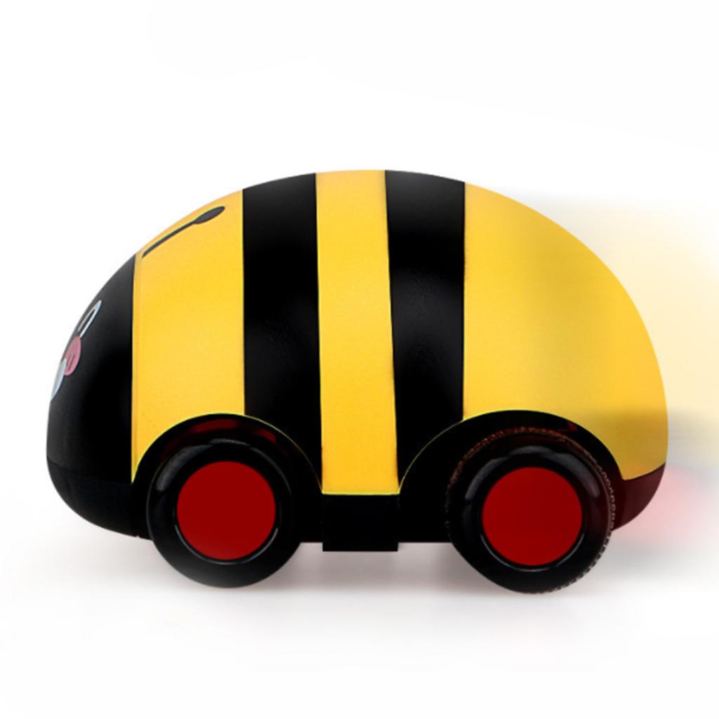 Kids Pull Back Vehicle Cartoon Look Drop Resistant Plastic Educational Interactive Pull Back Car