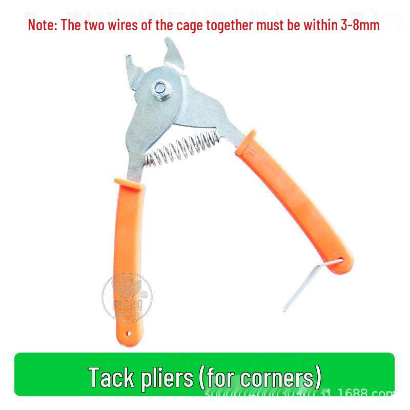 M-Type Cage Pliers for Assembling Chicken, Pigeon, and Farm Cages with Continuous Nail Output