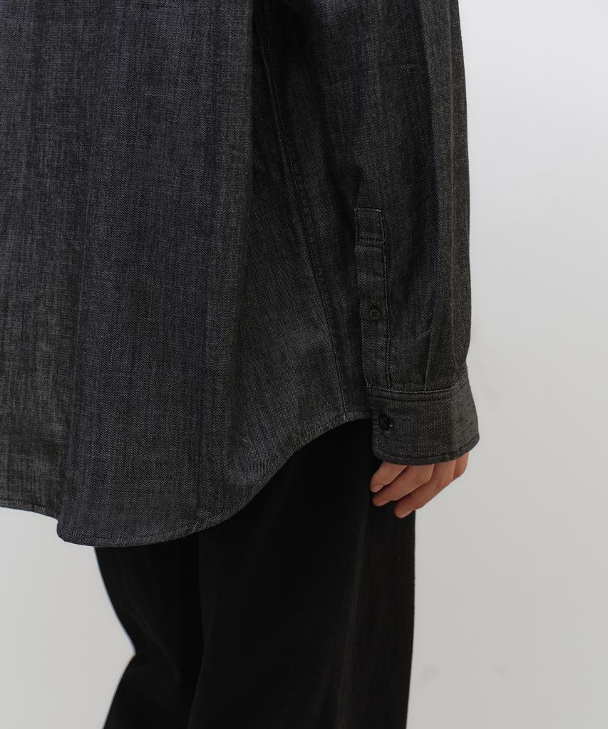 MUSINSA STANDARD Oversized Denim Shirt [Raw Black]