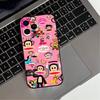 P-Paul F-Frank   Phone Case For iPhone 17,16,15,14,13,12,11 Plus,Pro Max,Soft Silicone Black Cover