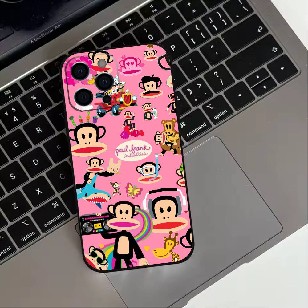P-Paul F-Frank   Phone Case For iPhone 17,16,15,14,13,12,11 Plus,Pro Max,Soft Silicone Black Cover