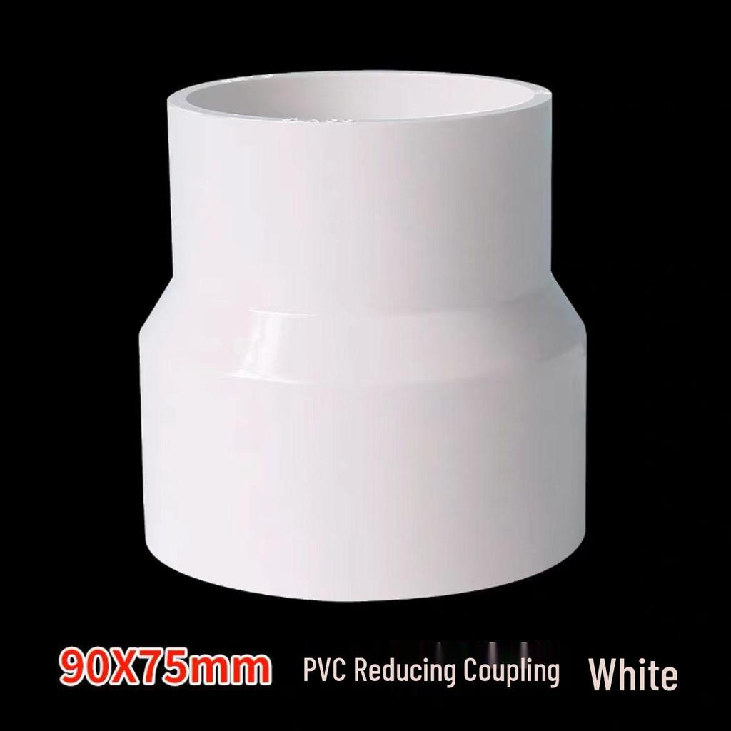 Acoplamiento Recto Reductor de PVC 1/2" a 3/4" Conector de Accesorio para Tubo de Plástico
