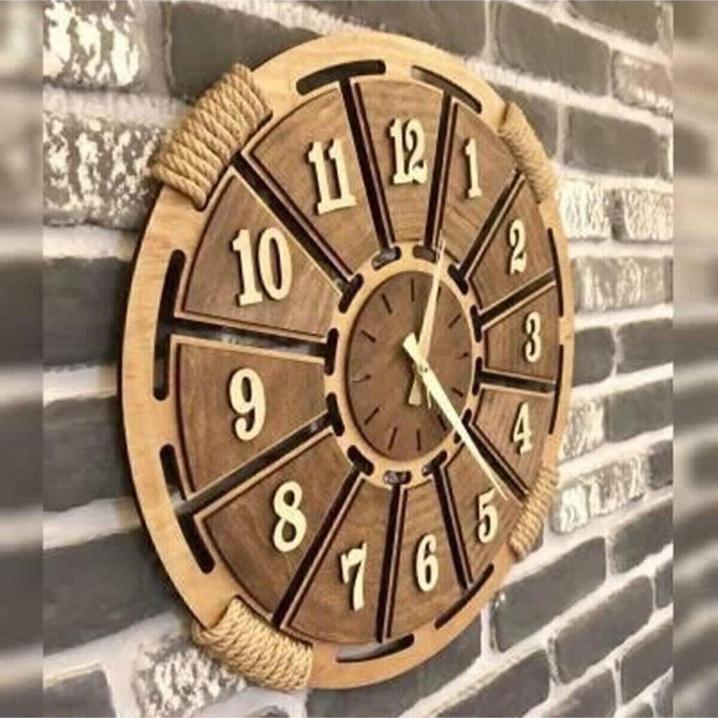 Деревянные настенные часы Yeshill's Home Pi10 Плетеная деталь купить ...