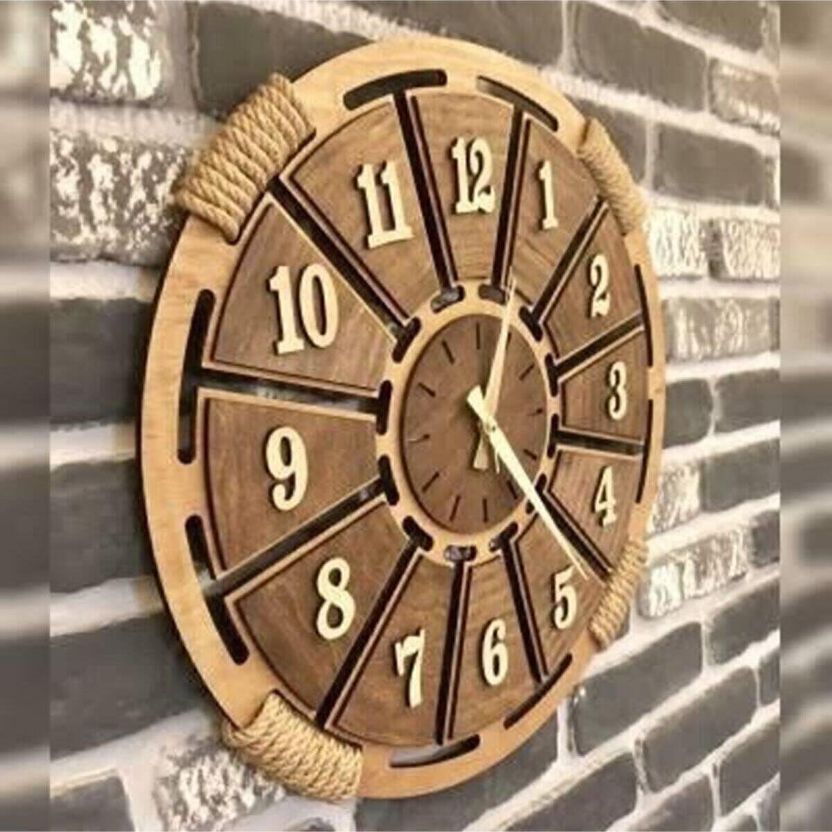 

Деревянные настенные часы Yeshill s Home Pi10 Плетеная деталь
