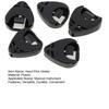 5Pcs Heart-Shaped Guitar Pick Holder Plastic Picks Case for Electric Acoustic Bass Ukulele Self Adhesive Triangle Shape Music Accessories