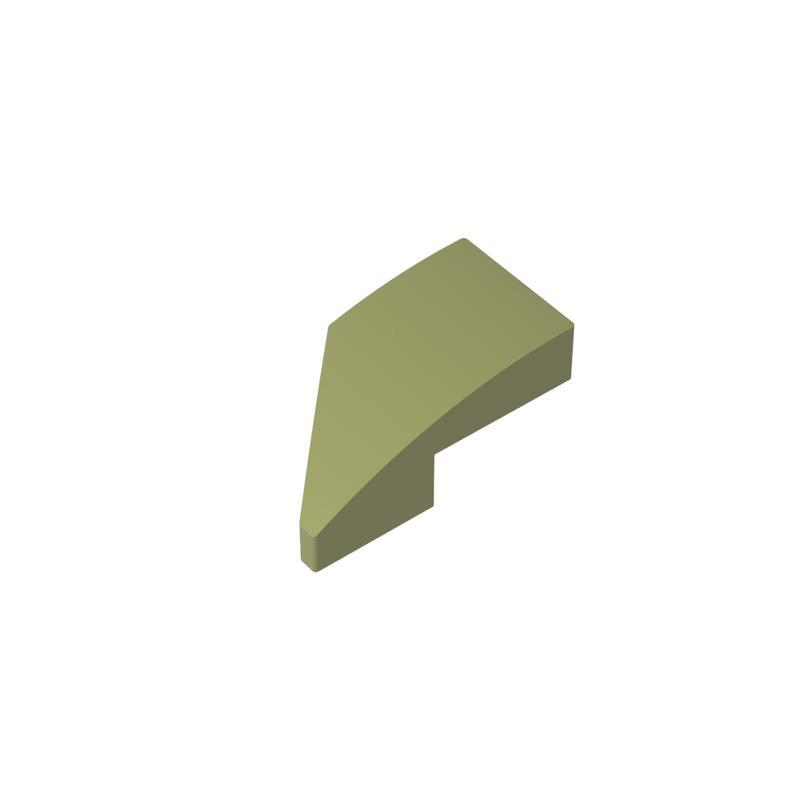 20pcs MOC compatible building block parts 29119 1x2 wedge-shaped arc panel DIY children's building block toys