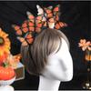 Plastic Skull Headbands For Halloween Parties Gothic Costume Accessory Portable Hair Decors